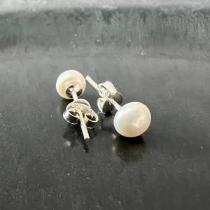 Perlen Ohrstecker | Ohrringe 925 Silber | verschiedene Größen Bild 4