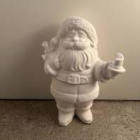 Weihnachtsmann als Dose ca. 30x13cm - wetterfeste Keramik Bild 1