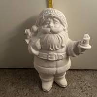 Weihnachtsmann als Dose ca. 30x13cm - wetterfeste Keramik Bild 7