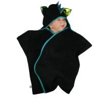 baby wrap kuscheliger schlafsack - strampelsack  aus fleece " drache " in sternenform Bild 2