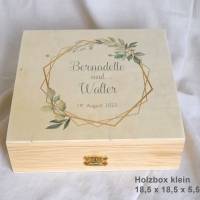 Erinnerungsbox aus Holz Hochzeit Design Bernadette Bild 4