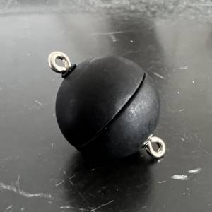 Magnet Verschluss, kugelförmig, schwarz matt, verschiedene Größen Bild 2