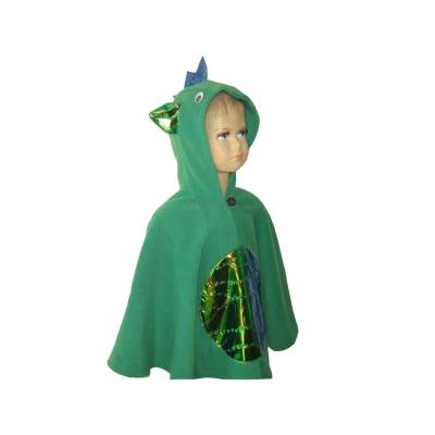 drache grün halloween fasching kostüm cape poncho für kleinkinder