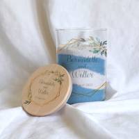 Sandzeremonie Glas mit Holzdeckel Hochzeitsbrauch Windlicht Design Bernadette Bild 6