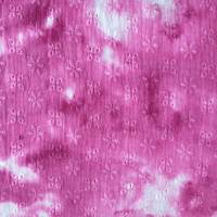 Musselin in pink mit Lochmuster Bild 1