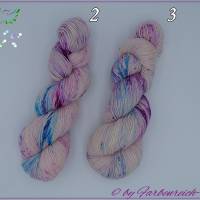Sockenwolle, handgefärbte Wolle - "Sweet Caroline" - 4-fädig - Unikat !! Bild 1