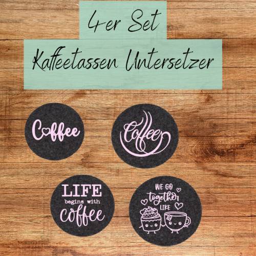 Filzuntersetzern Schütze deine Gläser stilvoll mit dekorativen - perfekte Kombination aus Schutz und Dekoration