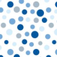 ECO Bordüre: Kleine Punkte blau - 12 cm Höhe Bild 5
