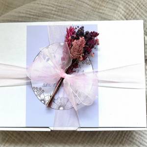 Personalisiertes Geburtstagsgeschenk mit Trockenblumen für Frauen, Geschenk zum Geburtstag für Schwester, Freundin, Mama Bild 3