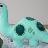Dino personalisierte/ Stoff Dino mit Namen/Geschenk zur Geburt/ Stofftiere/Plüschtier Bild 2