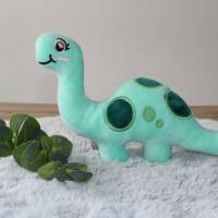 Dino personalisierte/ Stoff Dino mit Namen/Geschenk zur Geburt/ Stofftiere/Plüschtier Bild 3