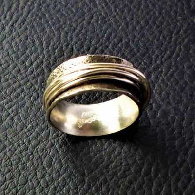 Ring aus 925 Silber geschwärzt Meditations-Ring  oder Spiele-Ring