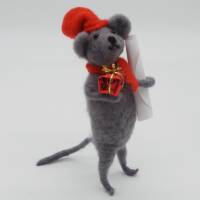 Weihnachtsmaus als Geldhalter, Geld witzig verschenken, Maus bringt Mäuse zu Weihnachten und Nikolaus Bild 6
