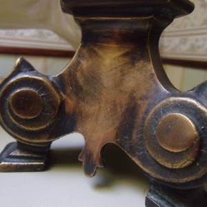 Antik Bronze Leuchter Kerzenständer Kerzenhalter Bronzeleuchter Bild 2