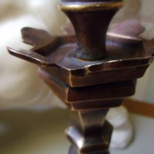 Antik Bronze Leuchter Kerzenständer Kerzenhalter Bronzeleuchter Bild 5