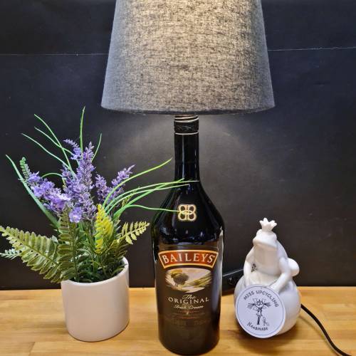 Baileys Flaschenlampe, Bottle Lamp 0,7 l - Handmade UNIKAT Upcycling