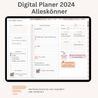 Digitaler Planer Deutsch · Digitaler Jahresplaner · GOODNOTES | Wochen planer | Tages planer Digital, Monatsplaner beige Bild 9