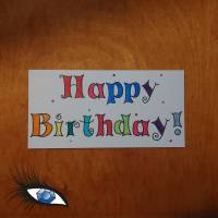 ►2023-0009◄ Karte Din lang - GEBURTSTAG "Happy Birthday" Bild 1