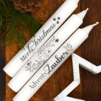 Vorlage für Kerzentattoo Weihnachten pdf Advent Kerzensticker für Wasserschiebefolie Bild 5