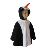 pinguin halloween fasching kostüm cape poncho für kleinkinder Bild 1