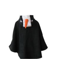 pinguin halloween fasching kostüm cape poncho für kleinkinder Bild 2