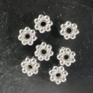 5 x Blümchen / Blumen aus 925-Silber, verschiedene Größen Bild 5