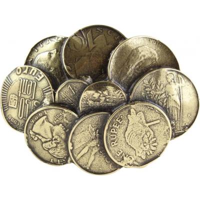 Coins - Gürtelschließe für Wechselgürtel, Coins
