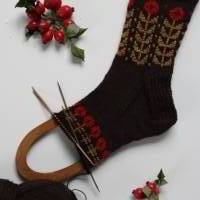 Anleitung: Retro Flowers - Socken stricken Bild 5