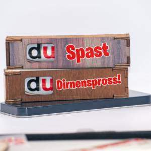 Bedruckte Schokoriegel Holzbox incl. Duplo / Assi Edition | kleines Mitbringsel | Geschenk Box Bild 1