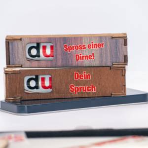 Bedruckte Schokoriegel Holzbox incl. Duplo / Assi Edition | kleines Mitbringsel | Geschenk Box Bild 3