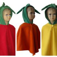 papagei grün  halloween fasching kostüm cape poncho für kleinkinder Bild 5