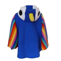 papagei blau halloween fasching kostüm cape poncho für kleinkinder Bild 2