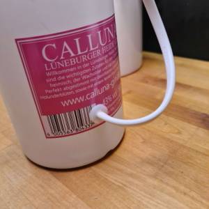 CALLUNA Gin Flaschenlampe, Bottle Lamp 0,5 L- Handmade UNIKAT Upcycling Bild 4