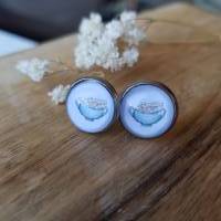 Zuckerdose Kandis Geschenk für Teeliebhaber Ohrringe u Ringe Schmuck verschiedene Fassungen Ostfriesland Teetasse Bild 1
