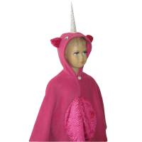 einhorn pink halloween fasching kostüm cape poncho für kleinkinder Bild 1