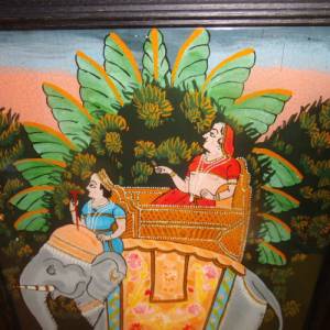 Indien handgemalte Bilder Krishna indische Götter Hindu Hinduism Asien Bild 7