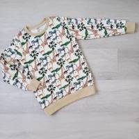 Sweater, Pullover mit Afrika Tiere Motiv aus French Terry, Sommersweat Bild 1