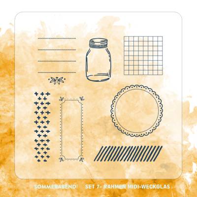 Clearstamp Set 7 - Rahmen Midi Weckglas