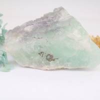 Mint Fluorit Rohstein, Mineralien Cluster, Kristall Stufe, unbehandelter Brocken, zur Schmuckherstellung, Edelstein schl Bild 4