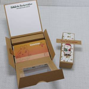 Geschenk Verpackung Set  für Gutschein oder Geldgeschenke mit passender Karte und Geschenktüte Verpackung  Weihnachten h Bild 2