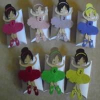 Adventskalender  Ballerina  Pillowbox Weihnachtskalender Kinder Zierschachteln Schachteln zum Befüllen Mädchen Frau Bild 3