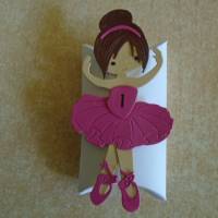 Adventskalender  Ballerina  Pillowbox Weihnachtskalender Kinder Zierschachteln Schachteln zum Befüllen Mädchen Frau Bild 4