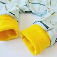 Baby-Pumphose 62 • 80 Jersey Kroko-Parade Bündchen Gelb Bild 2