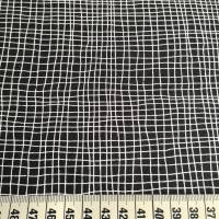 Patchworkstoff von Brigitte Heitland Zen Chick Grid Karo schwarz mit weißen Streifen aus Baumwolle zum Nähen Bild 4