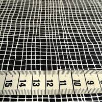 Patchworkstoff von Brigitte Heitland Zen Chick Grid Karo schwarz mit weißen Streifen aus Baumwolle zum Nähen Bild 7