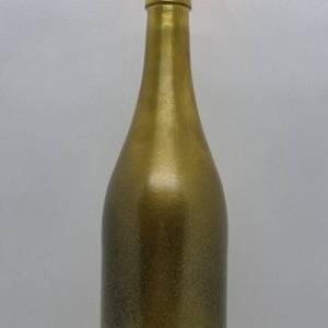Dekorative Flasche in Kupfer mit Glitzereffekt. Perfekte Tischdekoration für die nächste Feier. Bild 2