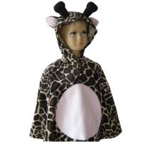 giraffe halloween fasching kostüm cape poncho für kleinkinder fellimitat Bild 1