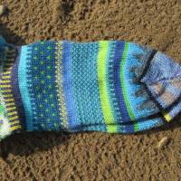 Bunte Socken Gr. 43/44 - gestrickte Socken in nordischen Fair Isle Mustern Bild 2