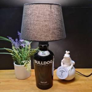 Bulldog Gin, Bottle Lamp Flaschenlampe 0,7 l - Upcycling - Handmade Bild 2