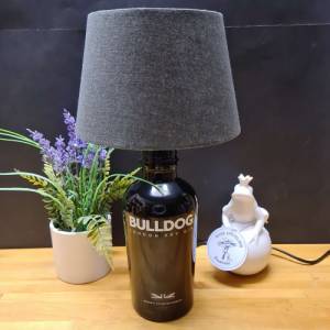 Bulldog Gin, Bottle Lamp Flaschenlampe 0,7 l - Upcycling - Handmade Bild 3